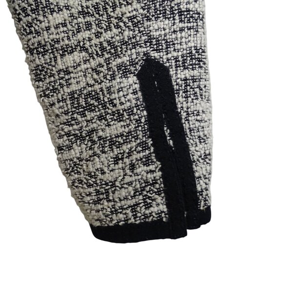 Cartonnier Anthoropologie Black White Tweed Blazer Jacket Women Size 10 Work - Picture 3 of 11